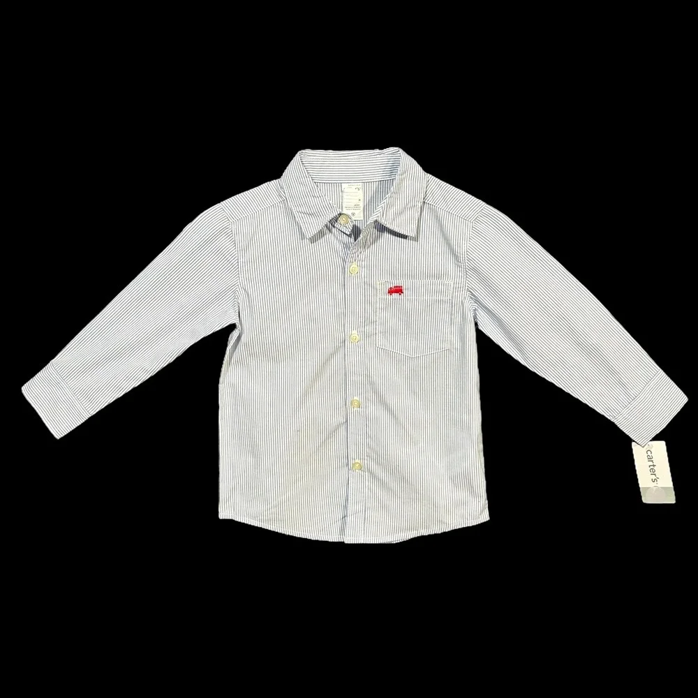 Carter's Toddler Boys Casual Pants & Shirt Outfit Set Size 5T Long Sleeves Top‎